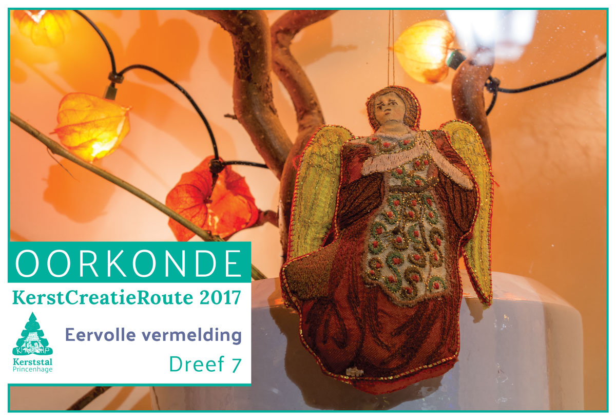 Eervolle vermelding van de KerstCreatieRoute 2017 gaat naar Dreef 7