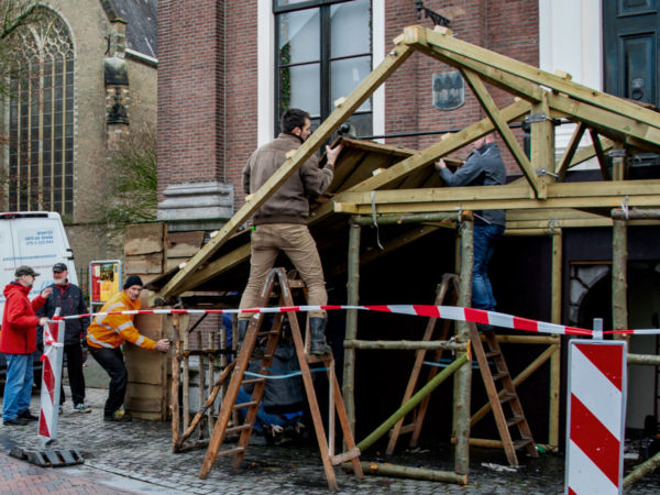 Kerststal opbouwen dak