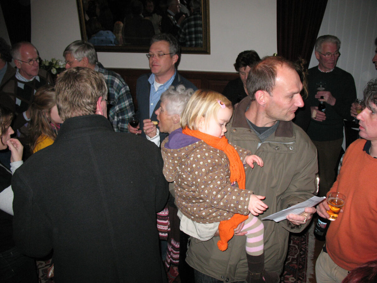 receptie na de opening van kerststal Princenhage
