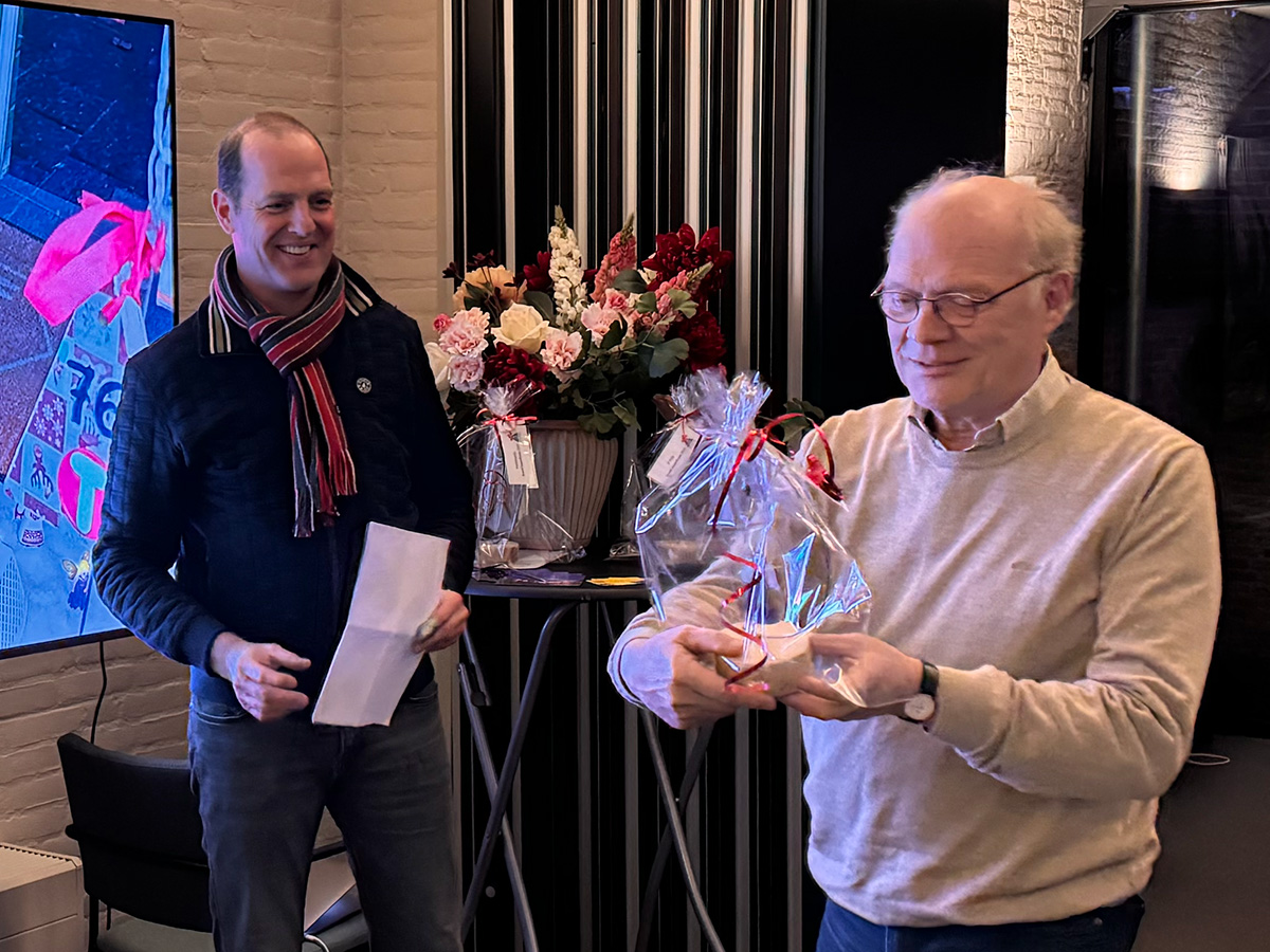 Uitreiking derde prijs door de vakjury