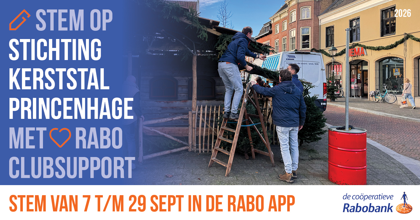 Rabo ClubSupport 2026: Stem op Kerststal Princenhage • opbouwen kerststal • facebook formaat