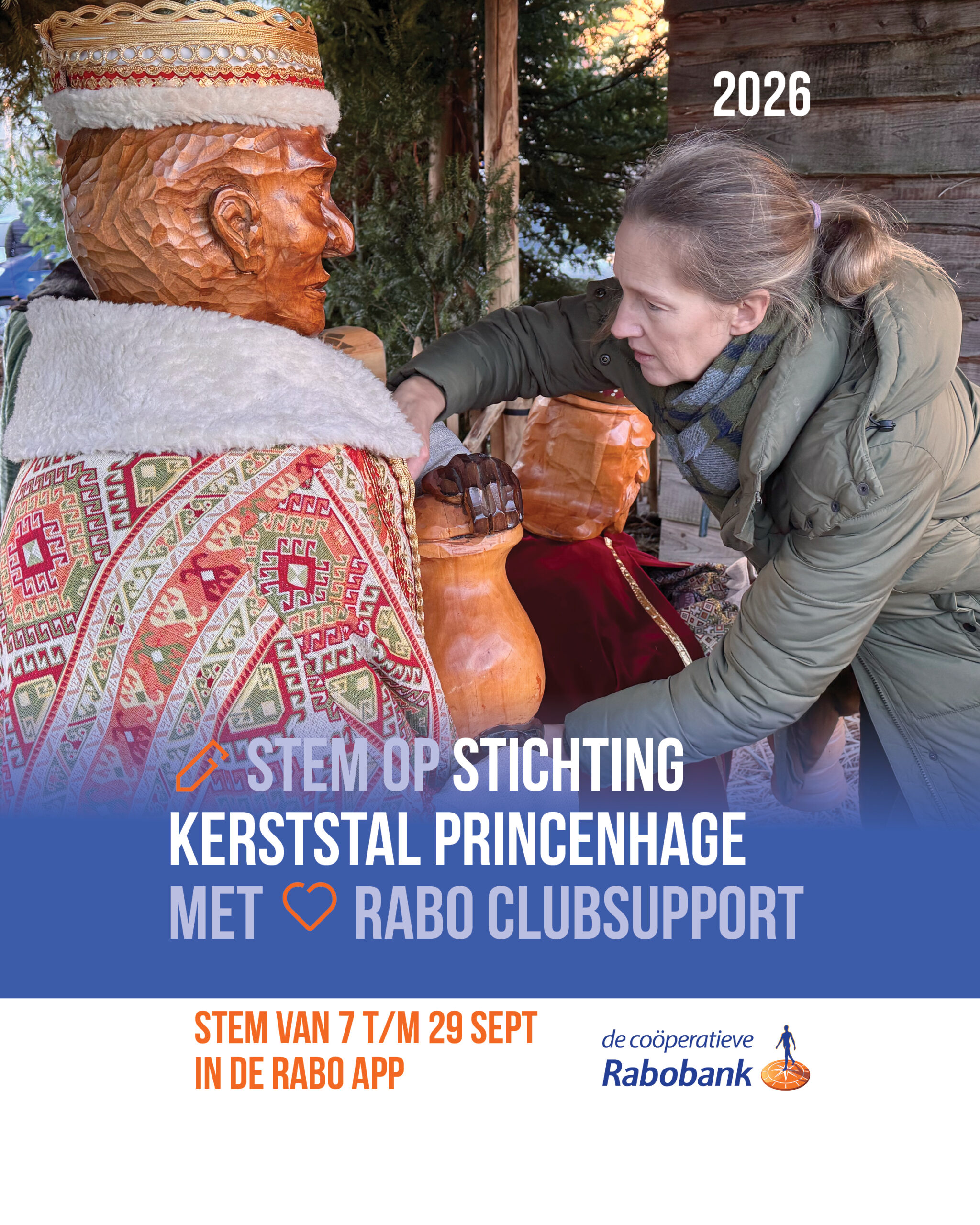 Rabo ClubSupport 2026: Stem op Kerststal Princenhage • kledinggroep • Instagram formaat